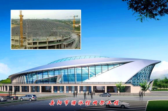 仪征游泳池网架